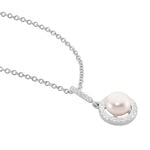 Collier Mathie Argent Blanc Perle De Culture Et Oxyde De Zirconium - Colliers avec pierres Femme | Marc Orian