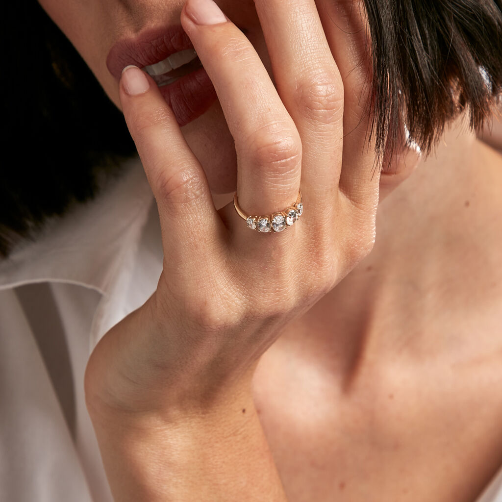 Bague Astarte Or Jaune Oxyde De Zirconium - Bagues Solitaire Femme | Marc Orian