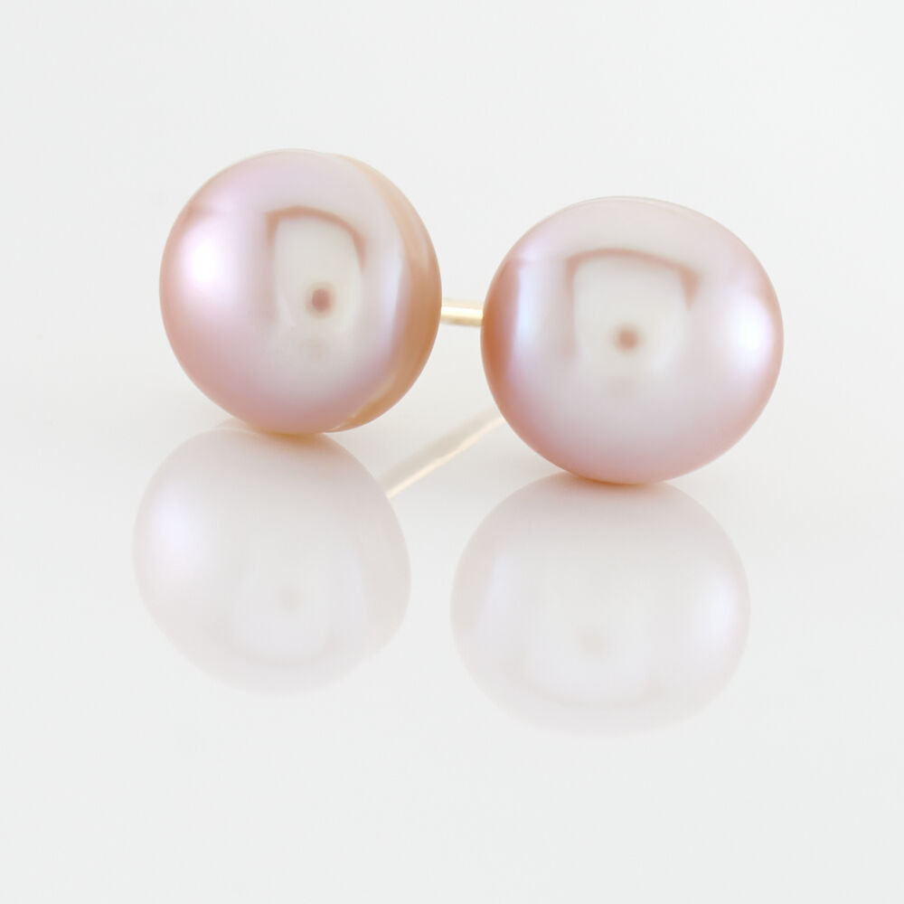 Boucles D'oreilles Puces Ursulina Or Jaune Perle De Culture - Boucles d'oreilles mariage Femme | Marc Orian