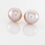 Boucles D'oreilles Puces Ursulina Or Jaune Perle De Culture - Boucles d'oreilles mariage Femme | Marc Orian