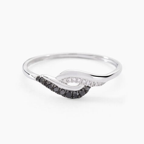Bague Sculptural Or Blanc Diamant - Bagues pierres précieuses Femme | Marc Orian