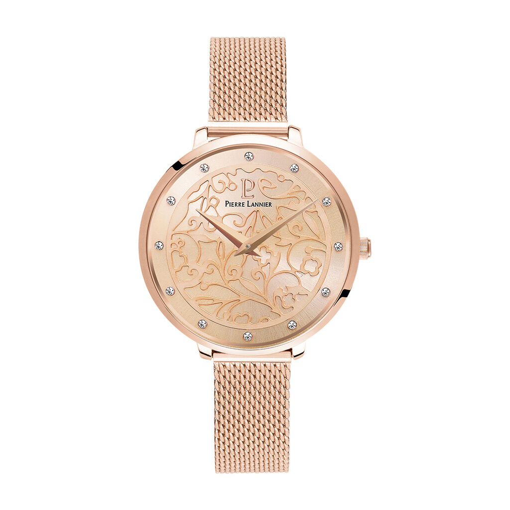 Montre Pierre Lannier Eolia Doré Rose - Montres Femme | Marc Orian