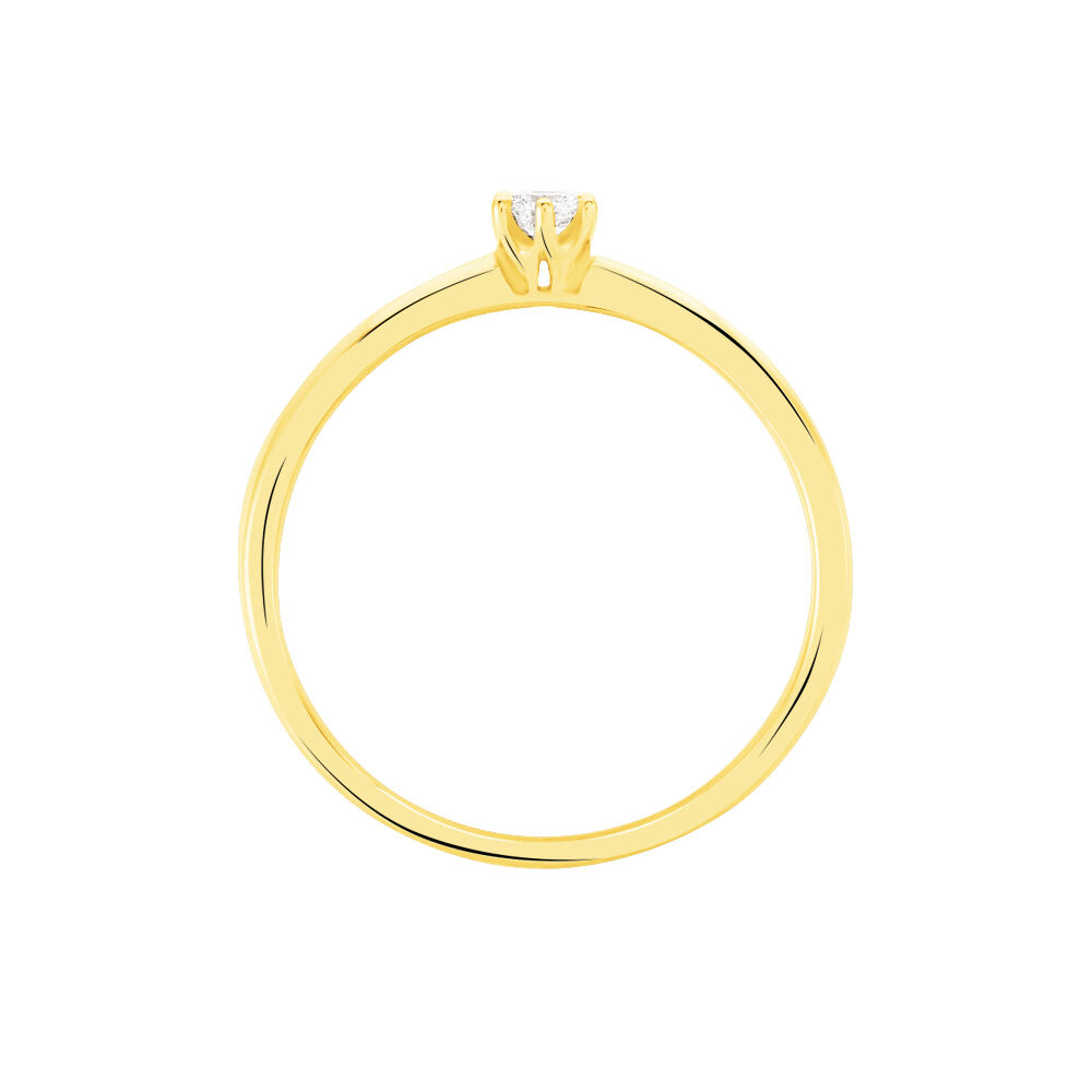 Bague Solitaire Annelies Or Jaune Diamant - Solitaires Femme | Marc Orian