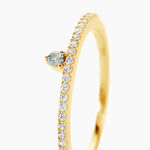 Bague Poem Argent Jaune Topaze Oxyde De Zirconium - Bagues pierres fines Femme | Marc Orian