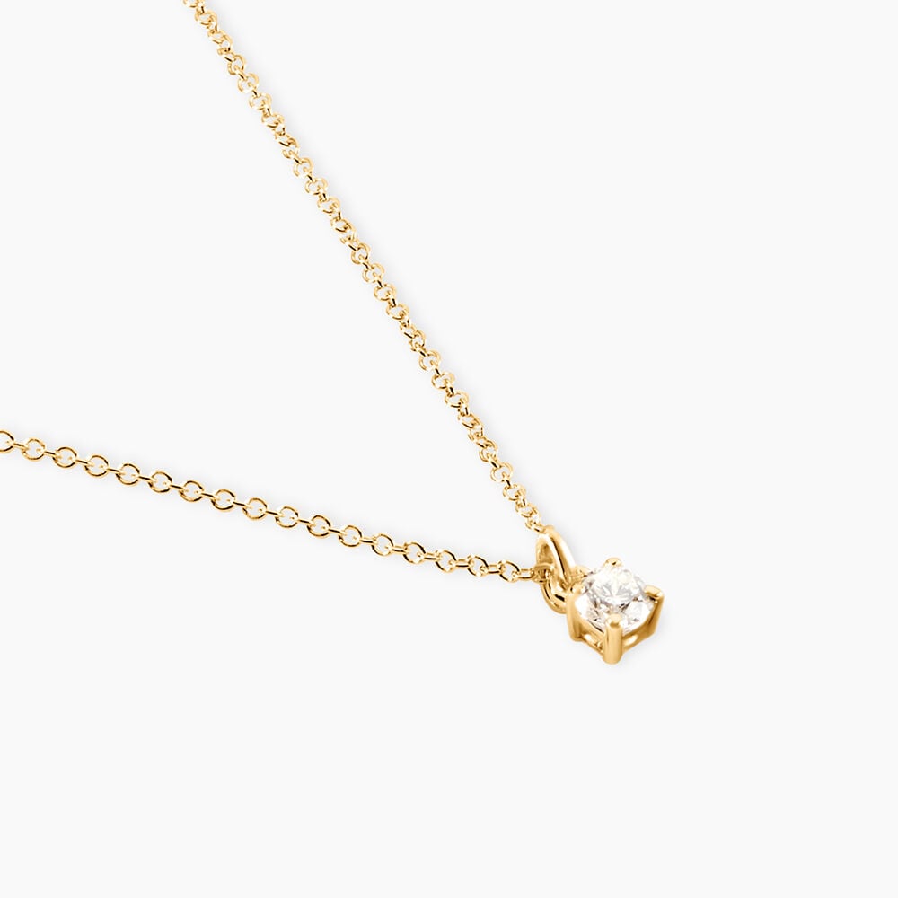 Collier Alexandra Or Jaune Diamant - Colliers solitaires Femme | Marc Orian