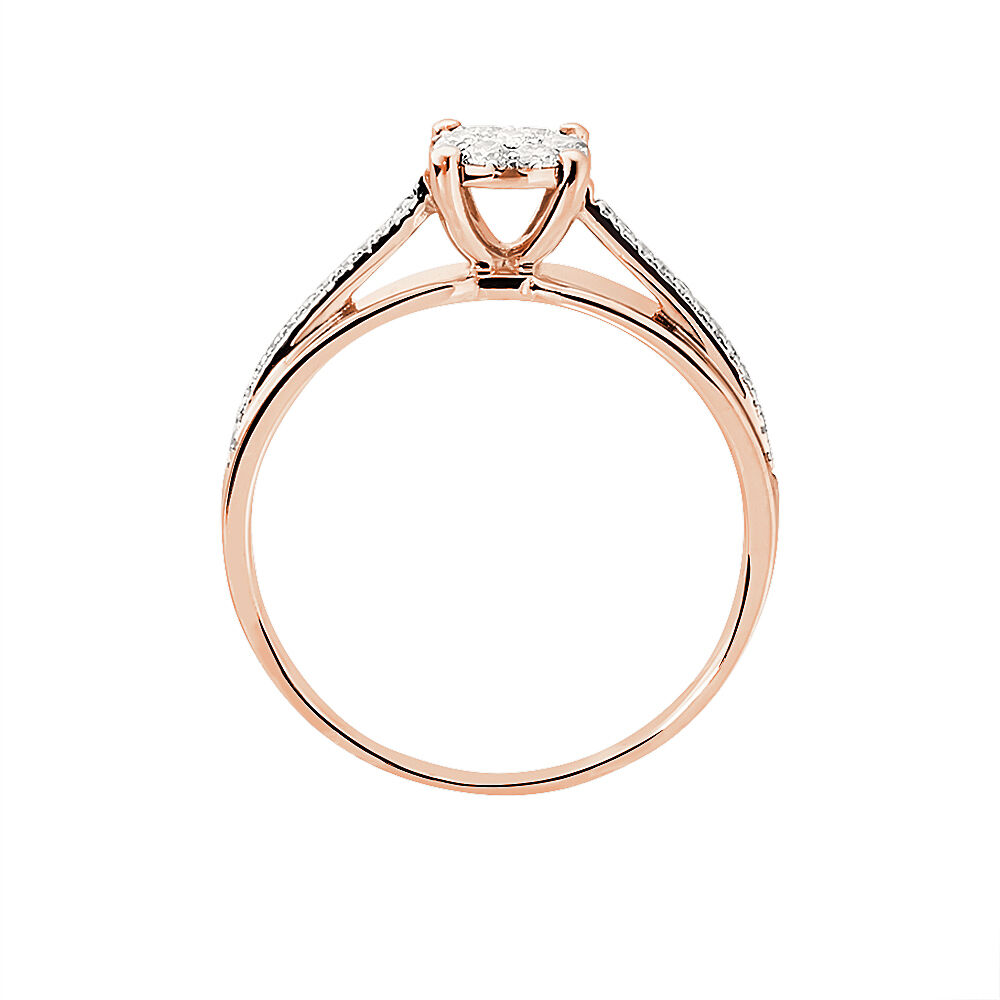 Bague Kate Or Rose Diamant - Parures de mariage Femme | Marc Orian