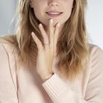 Alliance Fantaisie Diamantee Ruban Plat Or Bicolore - Alliances duo Femme | Marc Orian