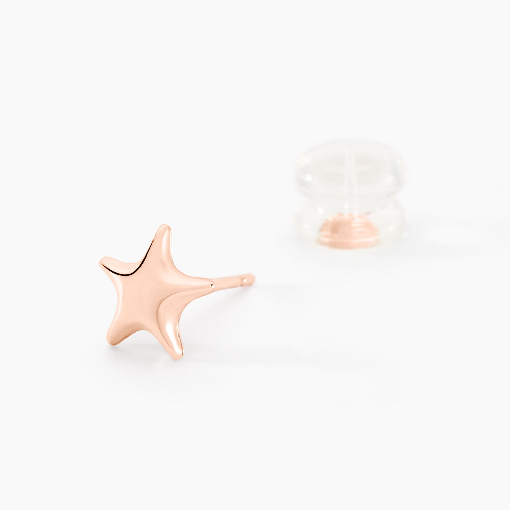 Boucles D'oreilles Puces Or Rose Lison Alphonsine - Puces Enfant | Marc Orian