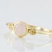Bague Argent Dore Helko Calcedoine Rose - Bagues de promesse Femme | Marc Orian