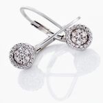 Boucles D'oreilles Pendantes Or Blanc Roshanara Diamants - Pendantes Femme | Marc Orian