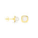 Boucles D'oreilles Puces Rhadia Or Jaune Perle De Culture - Puces Femme | Marc Orian