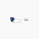 Boucles D'oreilles Kelvyn Argent Blanc Oxyde - Puces Femme | Marc Orian