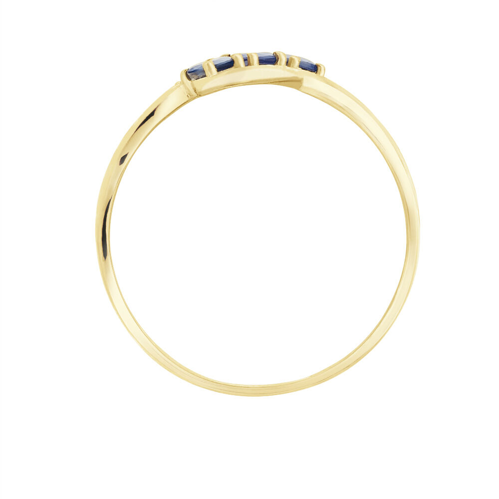 Bague Simma Or Jaune Saphir Et Diamant - Bagues fiançailles Femme | Marc Orian