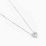 Collier Purete Or Blanc Diamant - Colliers avec pierres Femme | Marc Orian
