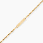 Bracelet Identit&eacute;e Edmontine Or Jaune - Gourmettes Femme | Marc Orian