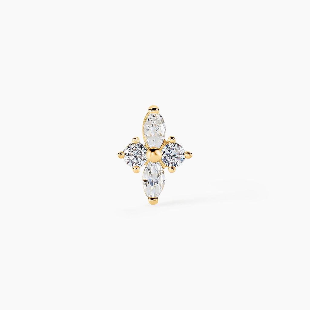 Piercing D'oreille Unitaire Eug&ecirc;nia Or Jaune Oxyde De Zirconium - Piercings Femme | Marc Orian