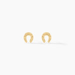 Boucles D'oreilles Puces Evanne Cheval Or Jaune - Puces Famille | Marc Orian