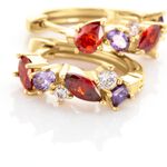 Cr&eacute;oles Muire Plaqu&eacute; Or Jaune Oxyde De Zirconium - Cr&eacute;oles Femme | Marc Orian