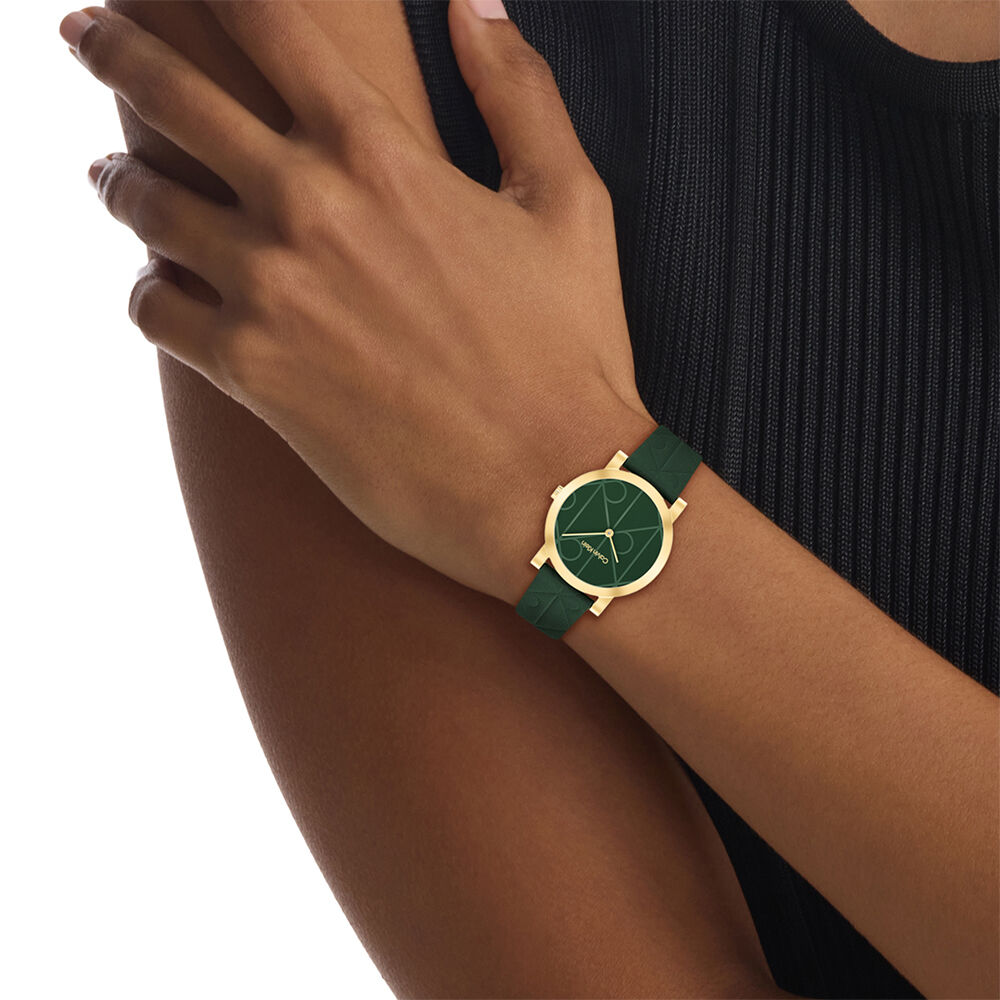 Montre Calvin Klein Monogram Vert - Nouveautés Femme | Marc Orian