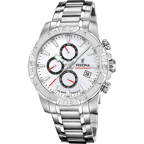 Montre Festina Timeless Chronograph Argenté - Montres étanches Homme | Marc Orian