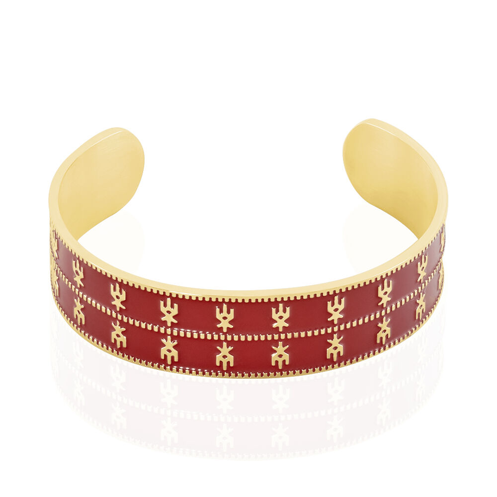 Bracelet Jonc Imagine Solene Acier Jaune - Bracelets joncs Femme | Marc Orian