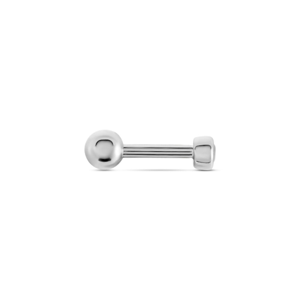 Boucles D'oreilles Puces Anani Argent Blanc Oxyde De Zirconium - Puces Femme | Marc Orian
