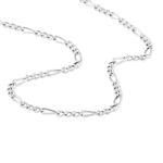 Cha&icirc;ne Judicaelle Maille Altern&eacute;e 1/3 Or Blanc - Chaines Femme | Marc Orian