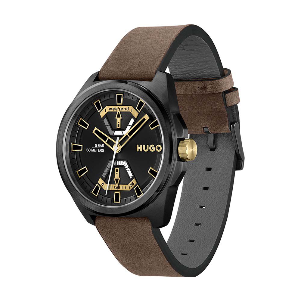 Montre Hugo Expose Noir - Montres étanches Homme | Marc Orian