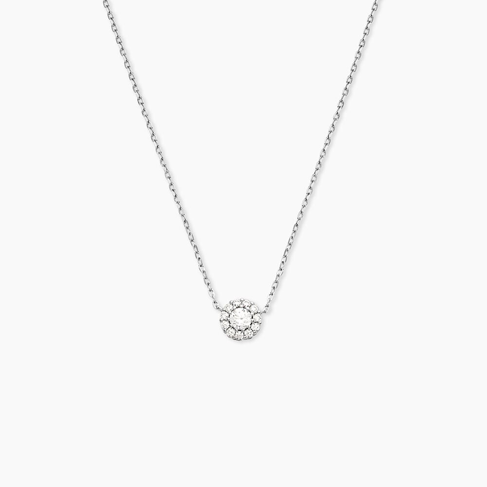 Collier Swanny Argent Blanc Oxyde De Zirconium - Colliers avec pierres Femme | Marc Orian