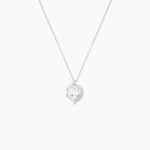 Collier Or Blanc Lydia Oxydes De Zirconium - Colliers avec pierres Femme | Marc Orian