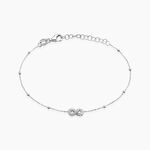 Bracelet Liz&eacute;a Argent Blanc - Bracelets fantaisie Femme | Marc Orian