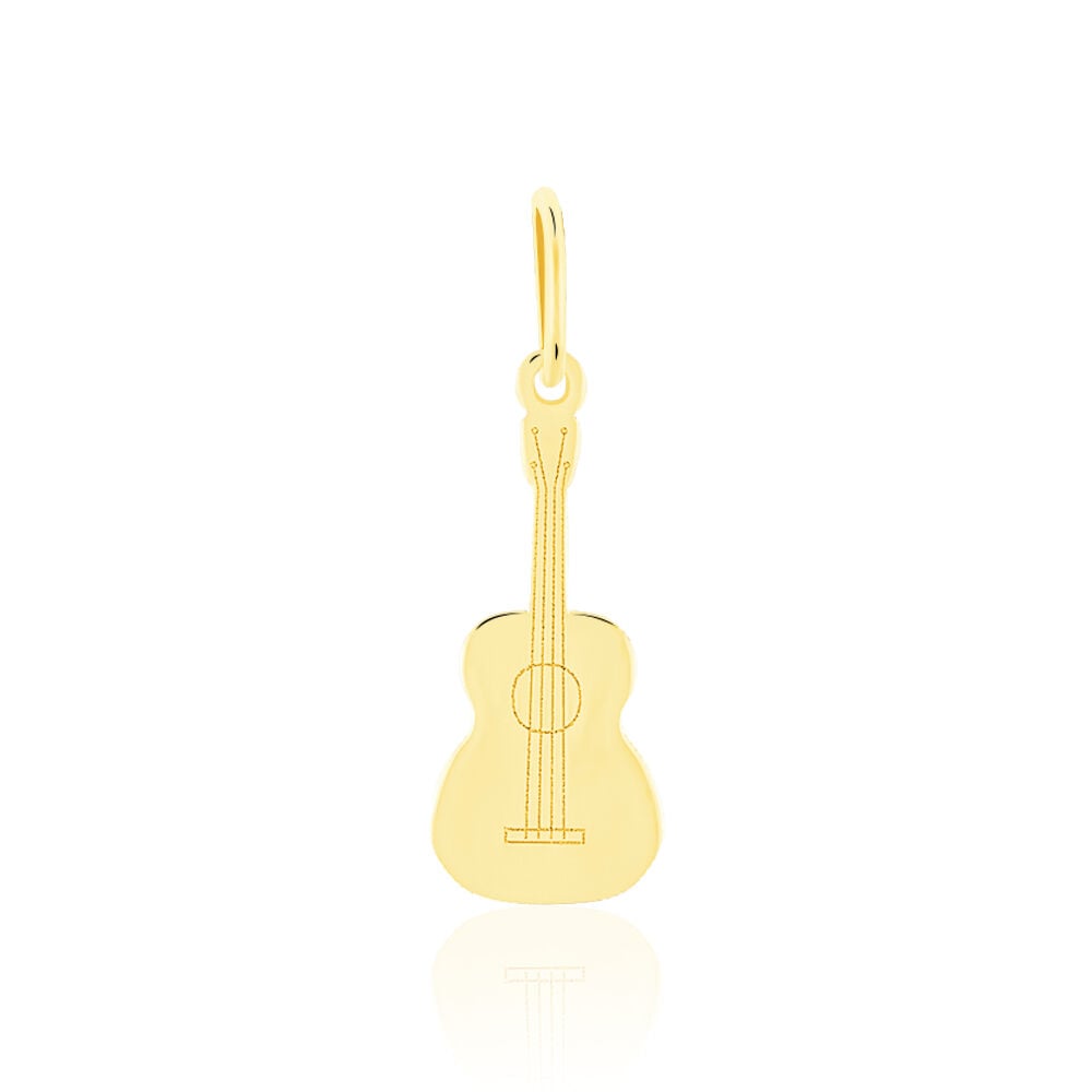Pendentif Fatema Musique Guitare Or Jaune - Pendentifs Famille | Marc Orian