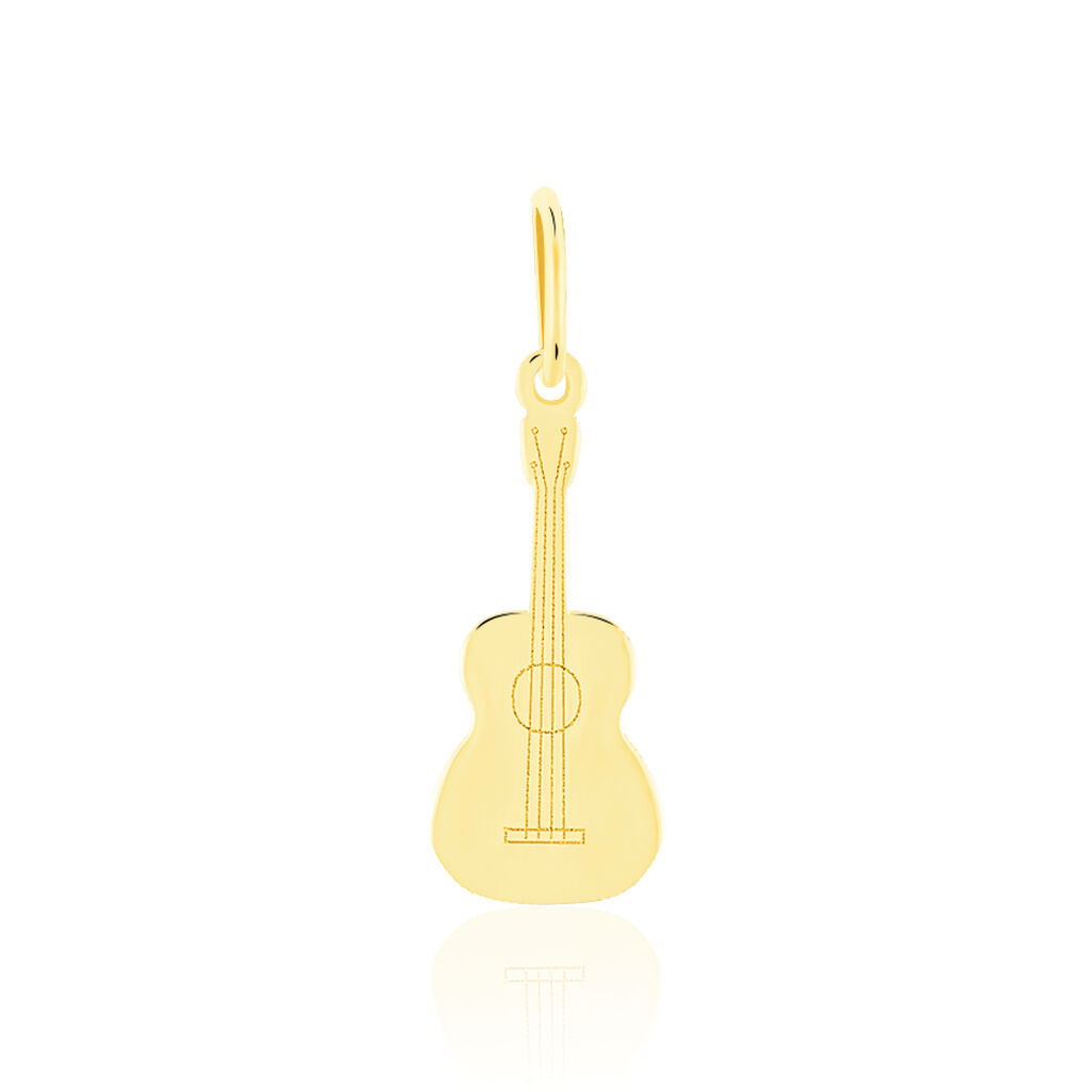 Pendentif Fatema Musique Guitare Or Jaune - Pendentifs Famille | Marc Orian