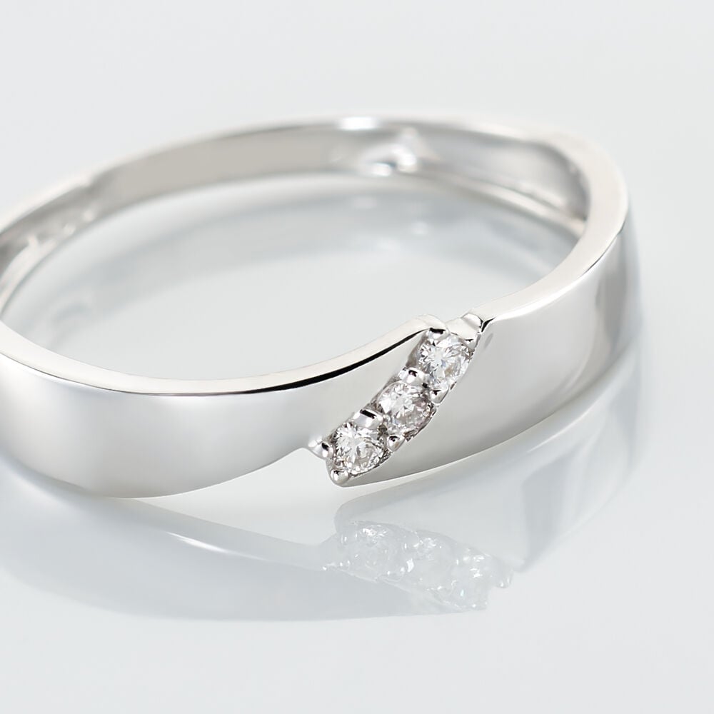 Bague Daphne Or Blanc Diamant - Bagues fian&ccedil;ailles Femme | Marc Orian
