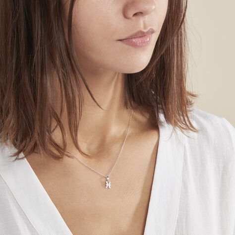 Collier Astra Argent Blanc Oxyde De Zirconium - Colliers Femme | Marc Orian