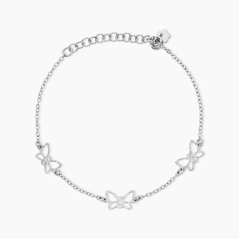 Bracelet Graziella Argent Blanc - Bracelets fantaisie  | Marc Orian