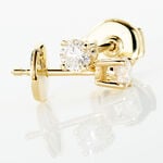 Boucles D'oreilles Puces Victoria Or Jaune Diamant - Puces Femme | Marc Orian