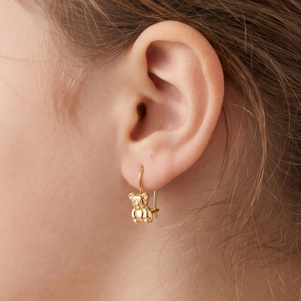 Boucles D'oreilles Pendantes Baptista Ours Or Jaune - Pendantes Enfant | Marc Orian