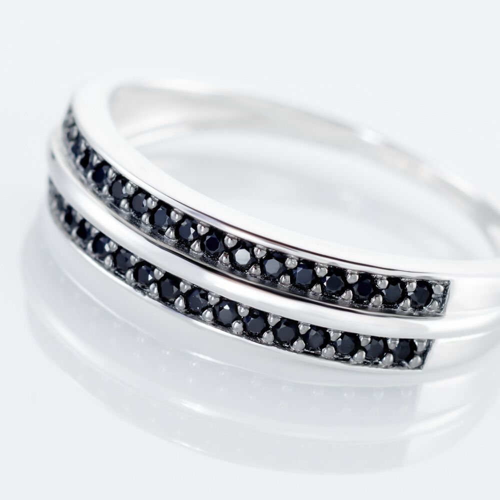 Bague Argent Blanc Agapios Oxydes De Zirconium - Bijoux fantaisie Femme | Marc Orian