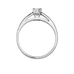 Bague Solitaire Alexandra Or Blanc Diamant - Solitaires Femme | Marc Orian