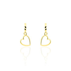 Boucles D'oreilles Pendantes Anne-maudae Pendantes Coeurs Or Jaune - Boucles d'oreilles Pendantes Femme | Marc Orian