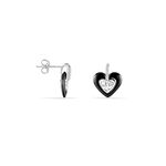 Boucles D'oreilles Pendantes Narjess Argent Blanc Oxyde De Zirconium - Pendantes Femme | Marc Orian