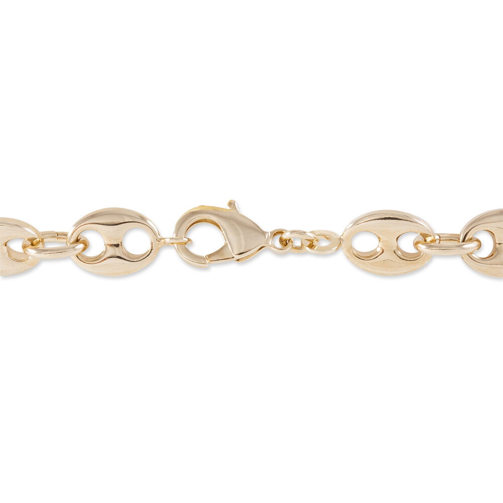 Bracelet Capucine Maille Grain De Cafe Plaque Or Jaune - Bracelets mailles Femme | Marc Orian