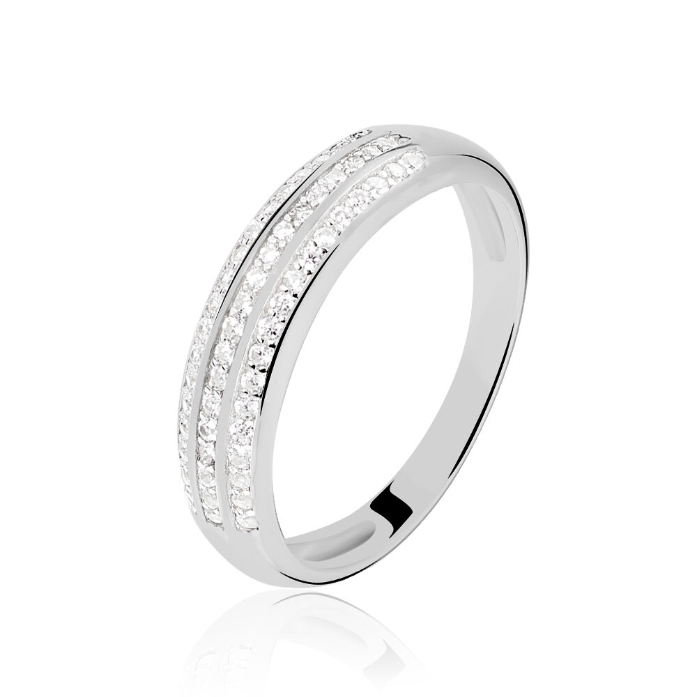 Bague Nataelle Argent Blanc Oxyde De Zirconium - Bagues avec pierre Femme | Marc Orian