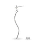 Boucles D'oreilles Pendantes Yaell Argent Blanc - Pendantes Femme | Marc Orian