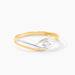 Bague Solitaire Peline Or Bicolore Oxyde De Zirconium - Solitaires Femme | Marc Orian