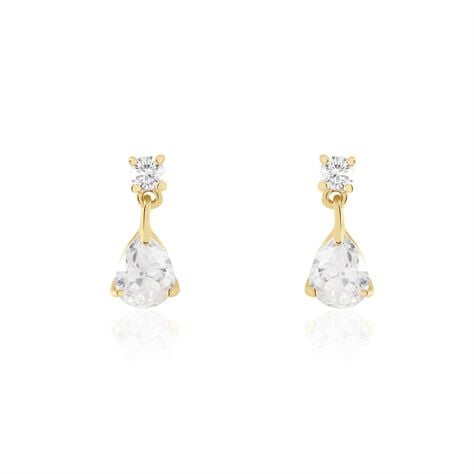 Boucles D'oreilles Pendantes Naellya Plaqué Or Oxyde De Zirconium - Pendantes Femme | Marc Orian