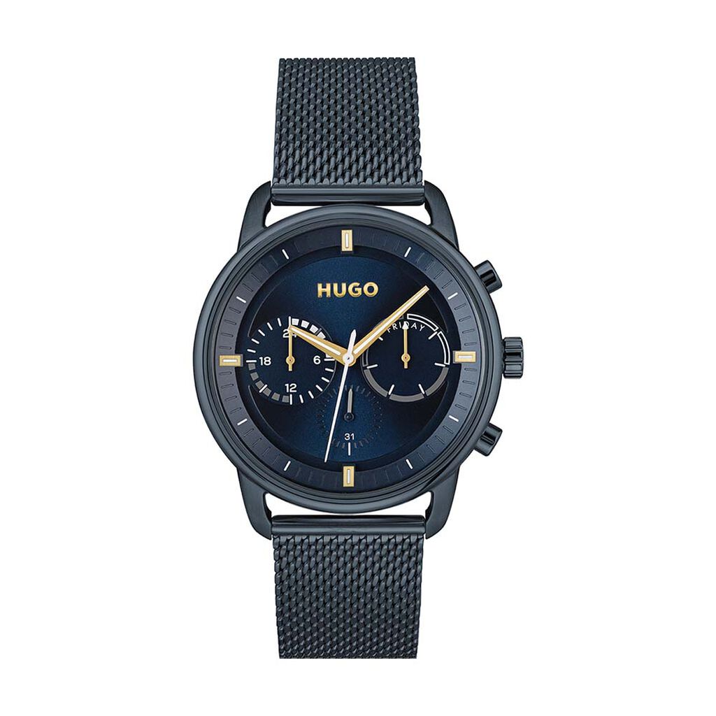 Montre Hugo Advise Bleu - Montres étanches Homme | Marc Orian