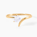 Bague Valeriana Or Jaune Oxyde De Zirconium - Solitaires Femme | Marc Orian