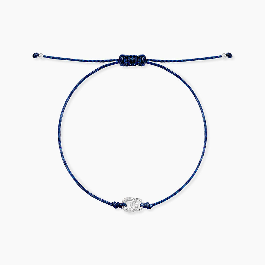 Bracelet Lyllie Argent Blanc Oxyde De Zirconium - Bracelets cordons Femme | Marc Orian